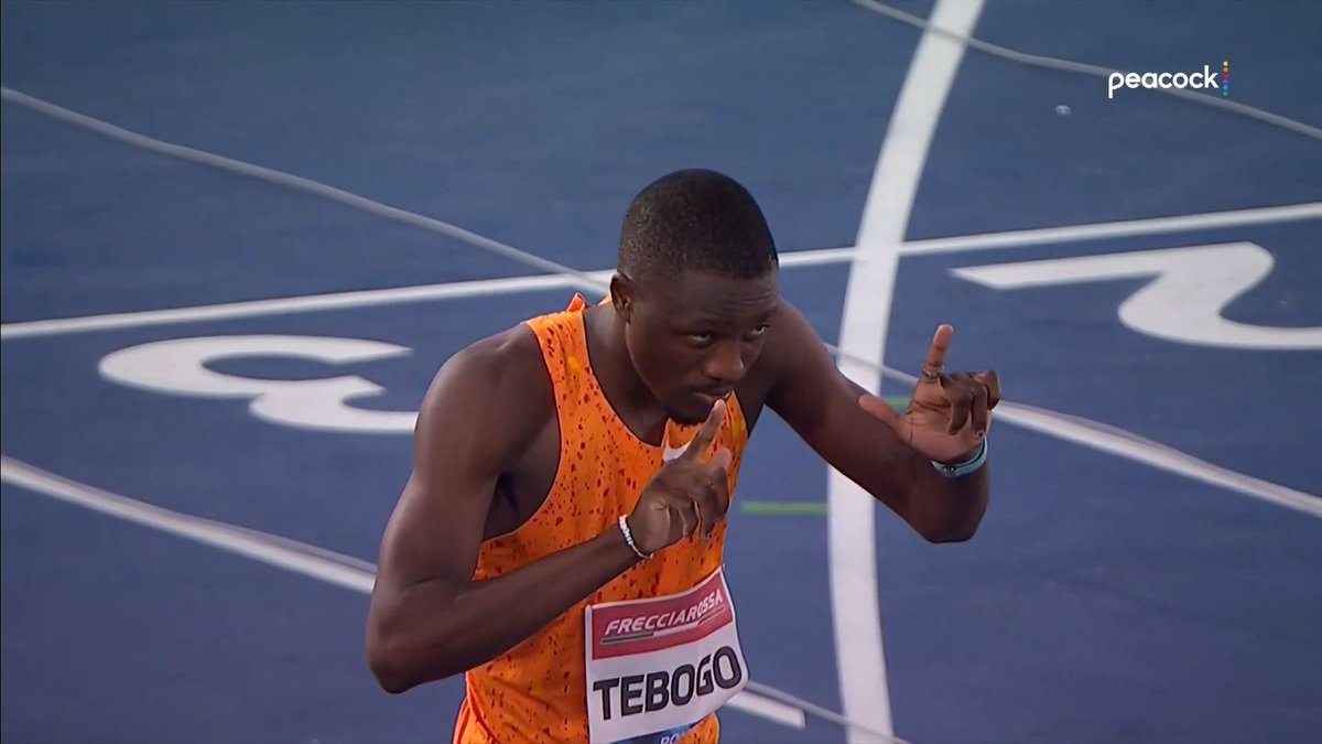Letsile Tebogo is entertaining as hell.

He looked across the track with 20 meters to go in the 100m in Rome and started celebrating as soon as he saw he was passing Christian Coleman.

The 21-year-old Botswanan is riding a massive wave of confidence after his Olympic 200m title.