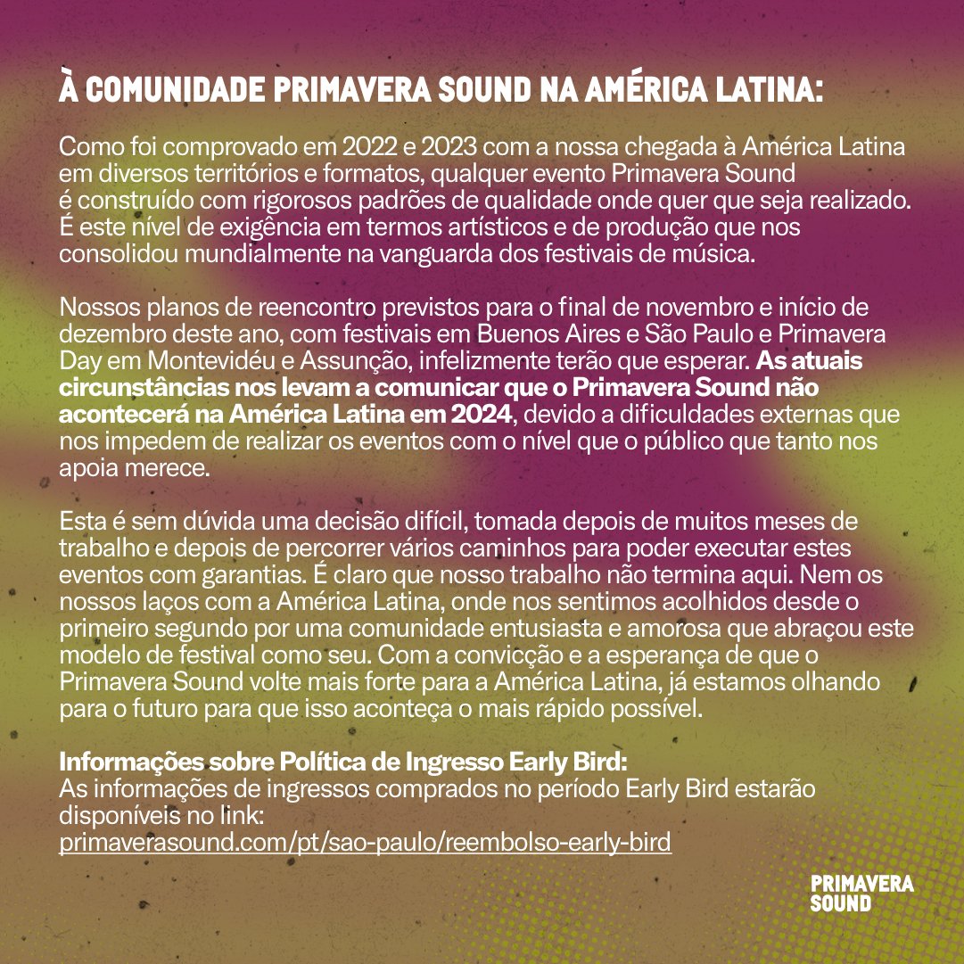 Primavera Sound São Paulo tweet media