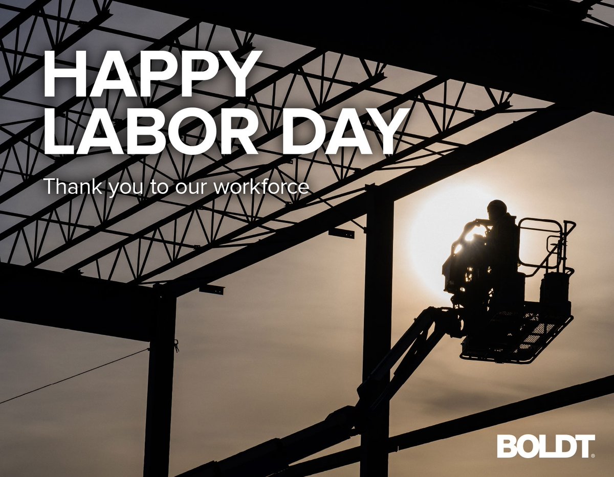 Thank you to our workforce for your commitment to building boldly. We hope you have a safe, relaxing holiday!

#LaborDay #LaborDay2024 #ThankYou