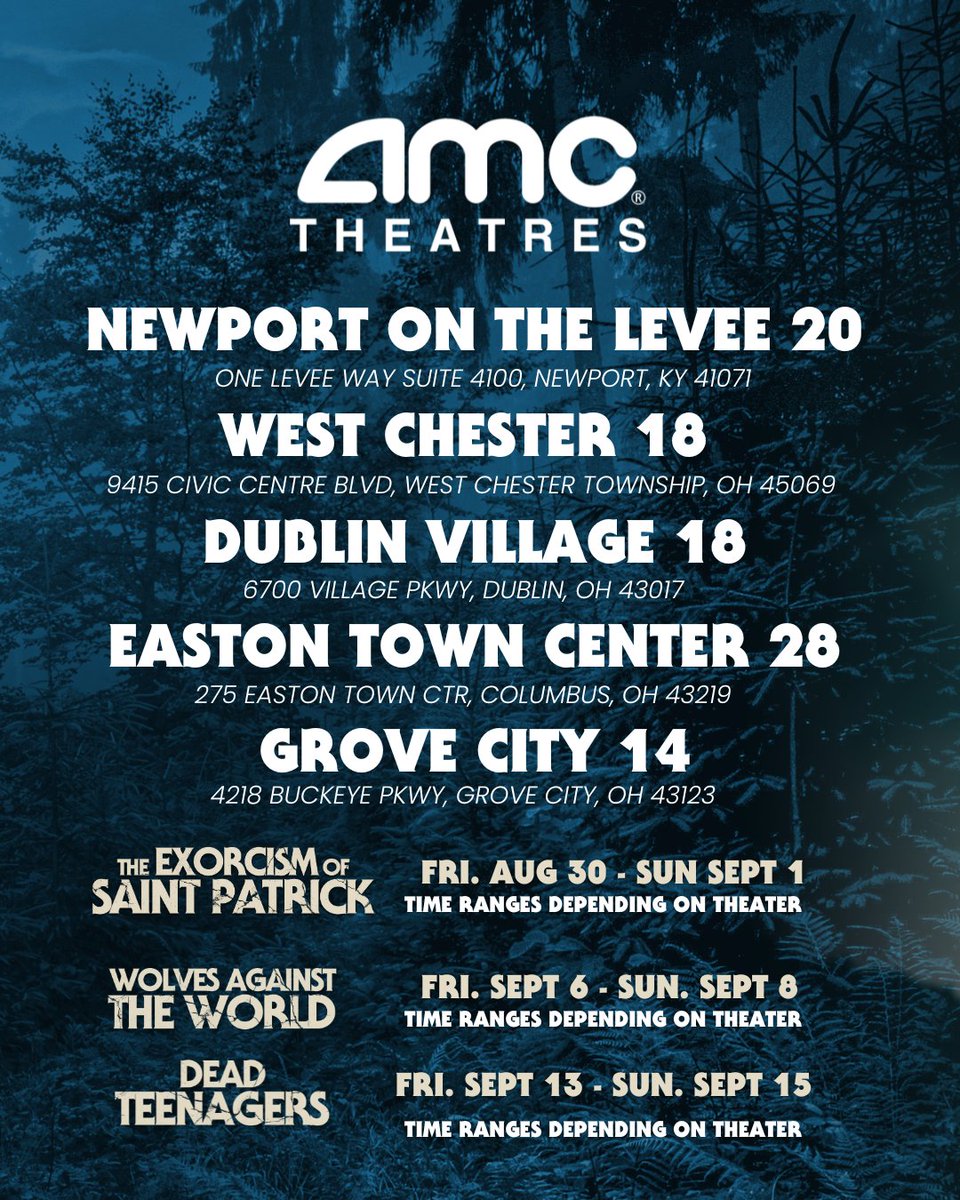 🎥 Fresh Hell Screenings Are Still in Effect! 

Catch Wolves Against the World and Dead Teenagers in select theaters! 🐺💀

Click the Link to get your tickets: crankedupfilms.com

Mark your calendars and get your tickets! 🎟️🖤