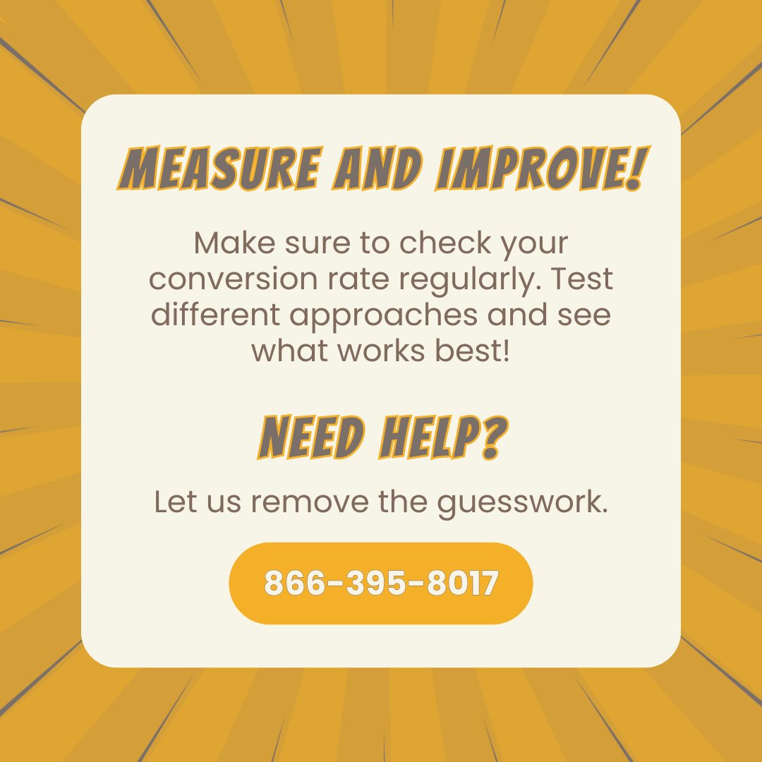 Is your website turning visitors into customers? 🤔

If you’re not sure, it might be time to dig into your conversion rates. 

👉 Swipe through to learn how you can boost your conversions and see better #ROI on your marketing efforts!