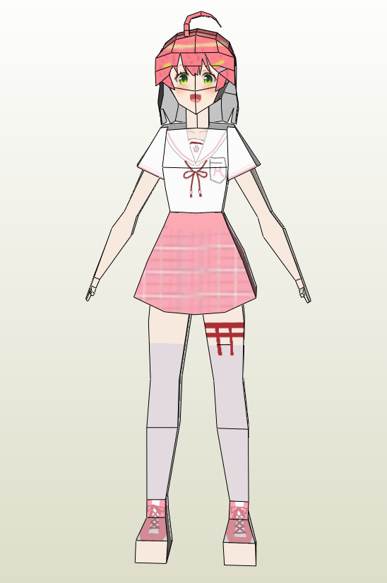 danbofan's tweet photo. @sakuramiko35  親愛なるさくら巫女ちゃん、私はあなたのペーパークラフト・バージョンを作ったよ。私の技術には限界があるので、完璧ではありませんが、気にしないでください。 https://t.co/LDP1T4IAfG https://t.co/xnIetaa3L6