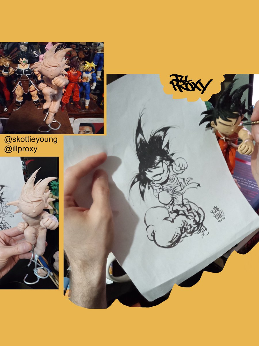 illproxy's tweet image. #FanArtFriday  With love and respect to Akira Toriyama, you will be missed. Goku sculpt inspired by the art of fellow Dragonball fan @skottieyoung

#DragonBall #AkiraToriyama #skottieyoung #illproxy #art #design #sculpt #sculpture #madebyhand #sculptor #manga #anime #DragonBallZ