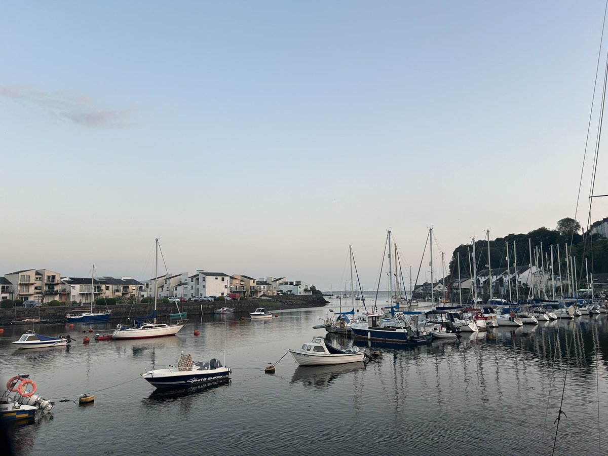 The evening view is peaceful