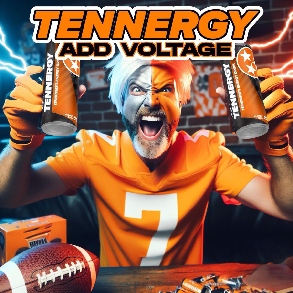 jabaridavis_VFL's tweet photo. The only “ENERGY JUICE” I’m drinking this football season is #TENNERGY ⚡️ Go give our new account a follow @TennergyDrink ⚡️ ITS FOOTBALL TIME IN #TENNESSEE COME BY G-10 TOMORROW AFTER 9AM FOR FREE SAMPLES!! 🍊🏈🍊⭐️💪🏾⚡️ https://t.co/y8E58eizMa