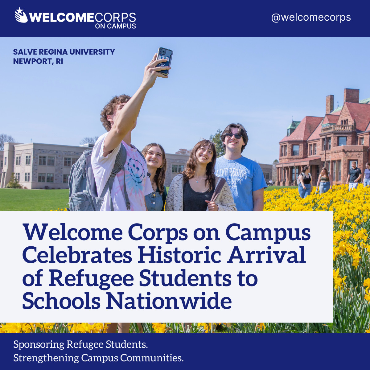 WUSC - EUMC (@worlduniservice) on Twitter photo Join us in marking the arrival of the first cohort of refugee students through Welcome Corps on Campus. More than 30 students will be pursuing their postsecondary studies at one of 17 institutions in the United States. Learn more: welcomecorps.org/welcome-corps-… <a href="/WelcomeCorps/">Welcome Corps</a> Join us in marking the arrival of the first cohort of refugee students through Welcome Corps on Campus. More than 30 students will be pursuing their postsecondary studies at one of 17 institutions in the United States. Learn more: welcomecorps.org/welcome-corps-… <a href="/WelcomeCorps/">Welcome Corps</a>