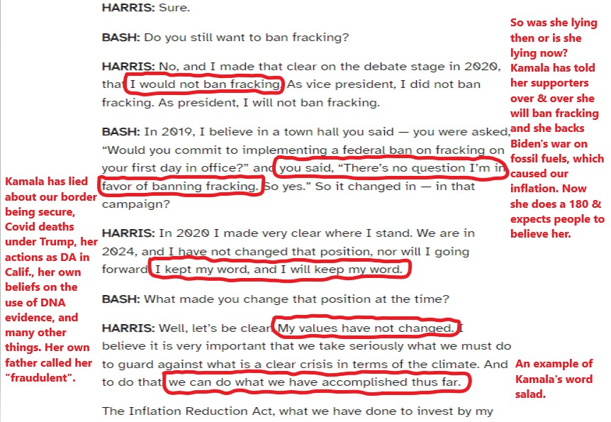 TruthSeekingRed's tweet image. 7. "My values have not changed". Are those the values she swore by before running for president, or her new ones she swears by now. Personal values and standards mean nothing to her. 
#KamalaInterview 
@DonaldJTrumpJr