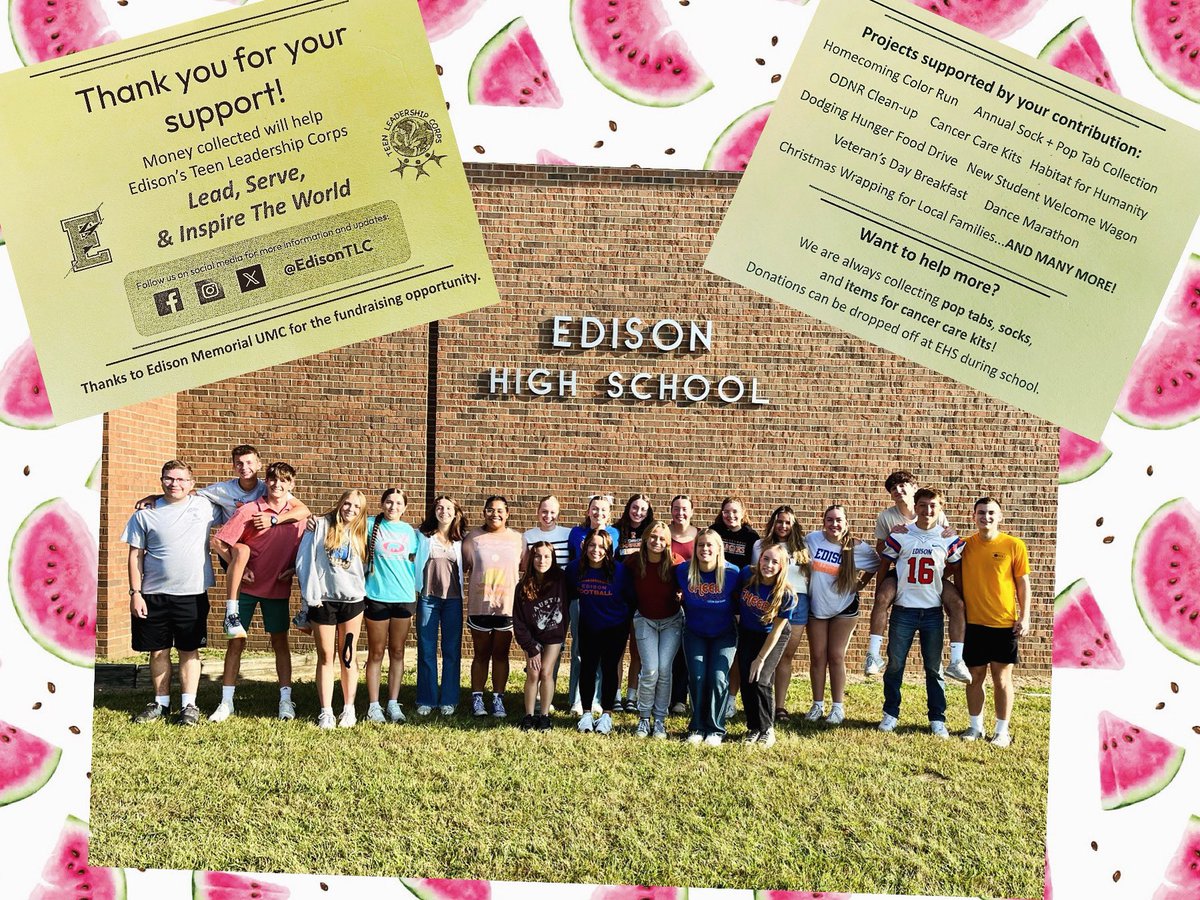 EdisonTLC's tweet image. 🍉Parking for a Purpose!🚗
Support @EdisonTLC at Milan Melon Festival with a $5 parking fundraiser @ Edison Memorial UMC (corner of Church &amp;amp; Center St.). All proceeds fund our service projects and activities throughout the year. Let’s make a difference together—see you there!🙌