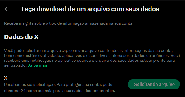 Não sei vocês, mas eu estou baixando um arquivo com todos os meus tweets e farei a transmissão em tempo real de todos eles pro meu bluesky, assim todos os meus tweets estarão disponíveis lá pra vocês acompanharem ao vivo como se estivesse em 2009, daqui 15 anos estarei em dia