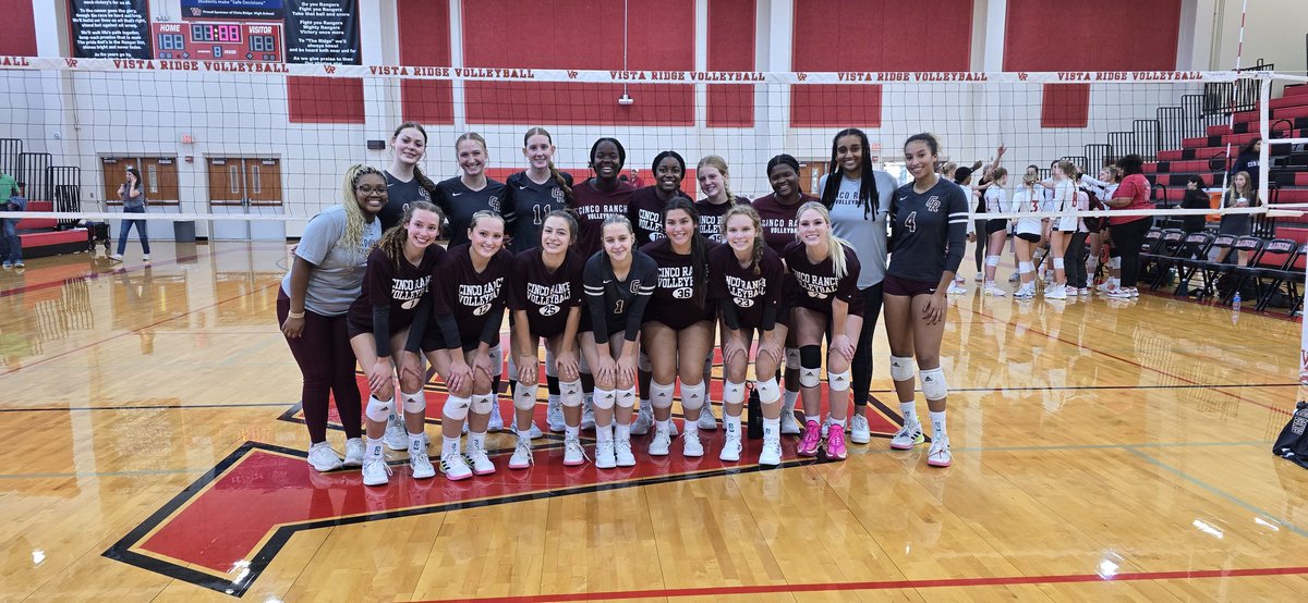 CincoRanchVolleyball (@cincovolleyball) on Twitter photo Ready, Set, GOLD!
(see what I did there? ๐)
6-0 in two days <a href="/Volleypalooza1/">Volleypalooza</a> , &
headed to the GOLD bracket!
Thank you Vista Ridge for an awesome hospitality room & thanks to all the sub-varsity for working the matches!!
#cpoe
โค๏ธ๐๐ Ready, Set, GOLD!
(see what I did there? ๐)
6-0 in two days <a href="/Volleypalooza1/">Volleypalooza</a> , &
headed to the GOLD bracket!
Thank you Vista Ridge for an awesome hospitality room & thanks to all the sub-varsity for working the matches!!
#cpoe
โค๏ธ๐๐