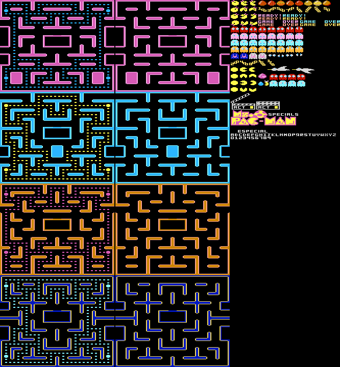Atari 7800 Ms pac-man Specials Especial Homebrew Ferrell's Hack