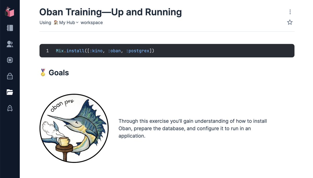 sorentwo's tweet image. We&apos;ve released our Oban Training course, originally taught at @ElixirConf 2023!

If you&apos;d like to learn Oban from the fundamentals through to running in production.. it&apos;s waiting for you.