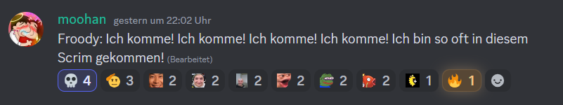 Unser heutiger Scrim war durchaus erfolgreich.