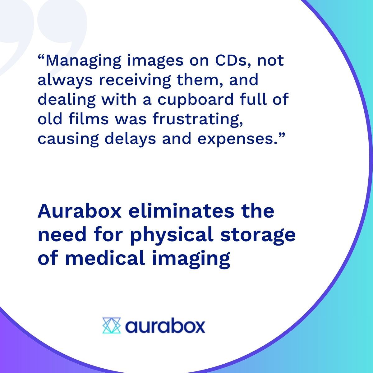CDs and old films are a thing of the past! 

Switch to Aurabox for a hassle-free medical imaging experience 💪

Find out how we can help:  buff.ly/3WeC0wx