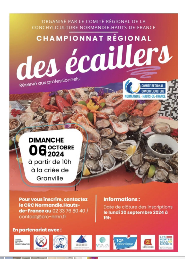 On ouvre… avec IGP ⁦<a href="/Huitre_Normande/">Huîtres de Normandie</a>⁩ , au festival Toute la mer sur un plateau à ⁦<a href="/ville_granville/">Granville Normandie</a>⁩ . Animation découverte échange, apprendre à confectionner des plateaux coquillages