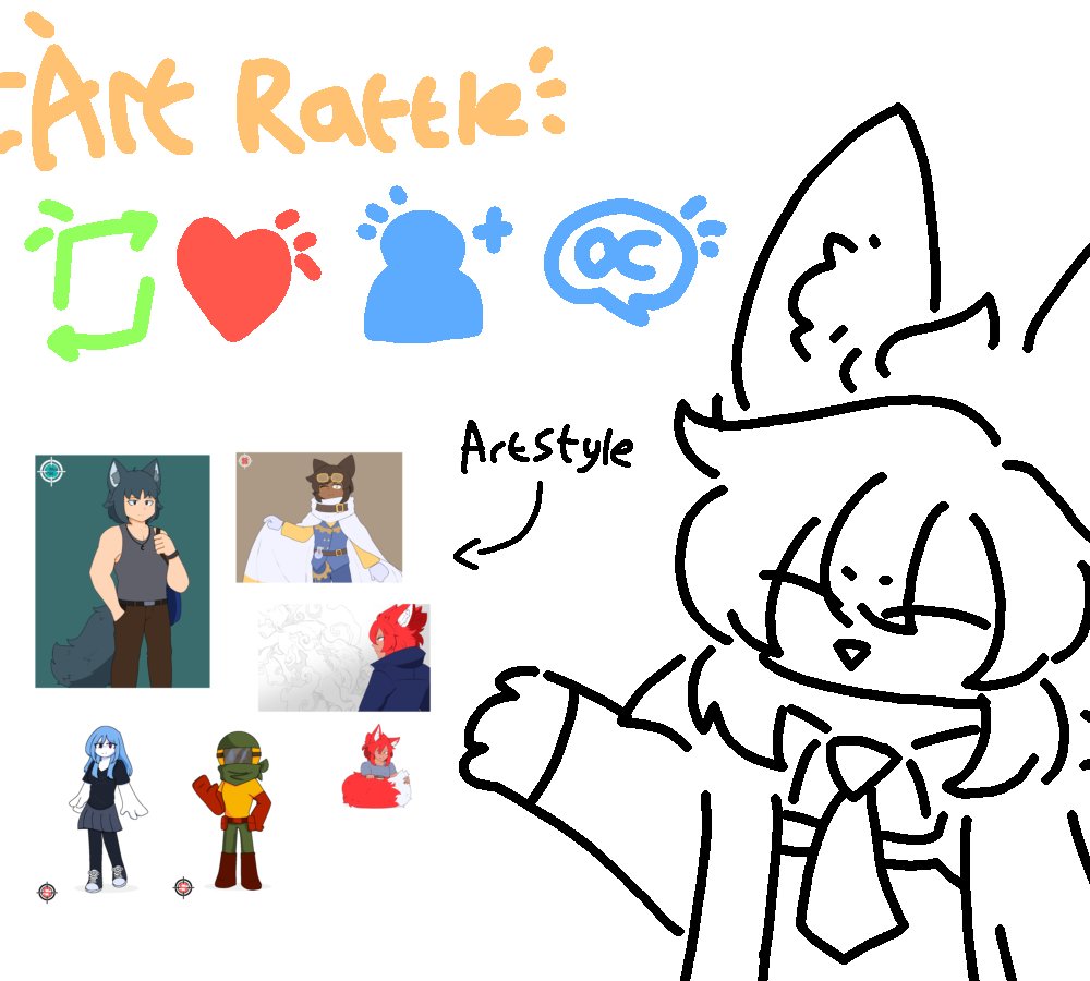 Hi moots!
You send OC or Ref sheet

I do:

Buff ✅
Male/Women✅
Furries✅
Stickfigure✅