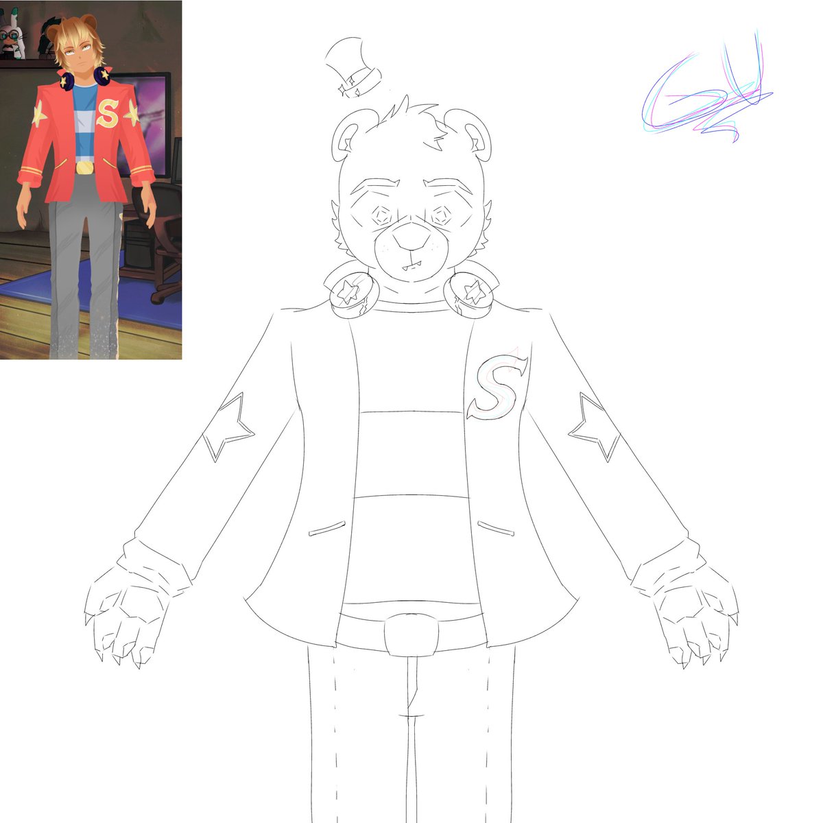 GlitchUncle1's tweet photo. @_Mario_Mania_  new model. Lately, I don't have the motivation to color, sorry! 

I know he doesn't have a little top hat, but I think it's pretty. 

#smallartist #art #Solthesunbear #MarioMania  #digitalart https://t.co/lPynmZCgTe