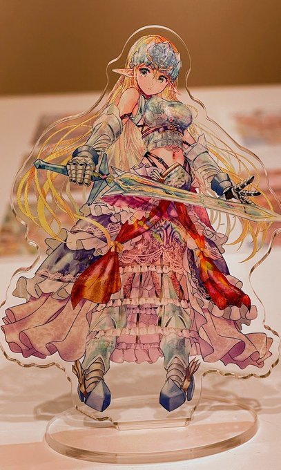 こちらのイラストのアクリルフィギュアをお取り扱いしています。
阪神百貨店梅田本店8階にて緒方てい個展「極彩色☆ヴィーナス」は9月10日までの開催です。 