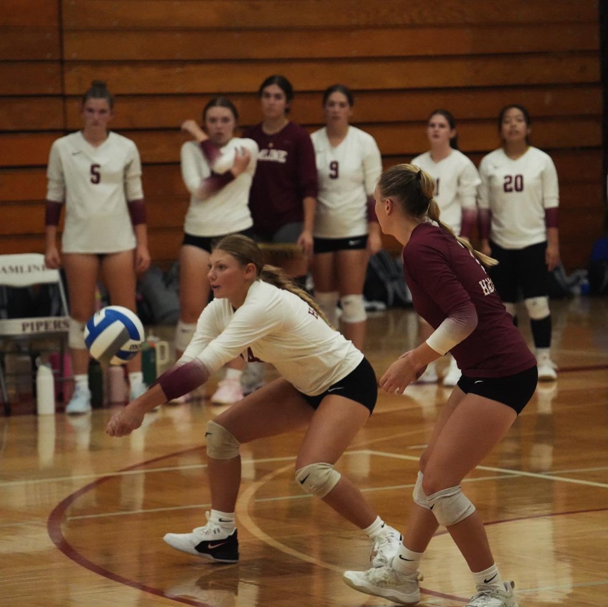 HUPipers's tweet photo. W 🏐 | Say 👋 to our new career service ace queen 🫅Jenna Rubbelke’s four aces throughout today’s games puts her at 157, which surpasses Tara Ristau’s (1995-98) 154! Here are other scenes from today’s action! 📸 https://t.co/HRNxXipsP8