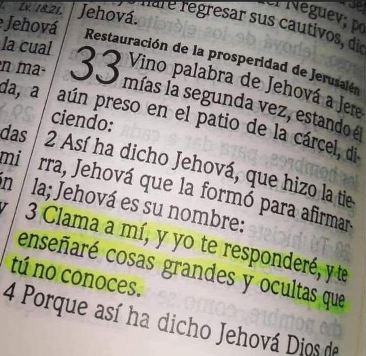 bibliainlinea's tweet photo. Jeremías 33:3🙏🏻 https://t.co/Z8MRtw8dXr