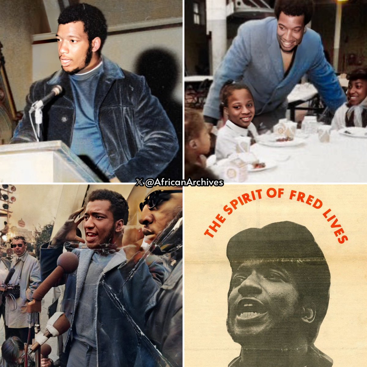 AfricanArchives's tweet image. Happy birthday to activist and chairman of the Black Panther Party Fred Hampton.

He was assassinated by Chicago police and the FBI at just 21 years old. 

William O'Neal, an FBI informant, infiltrated the Black Panthers and set up Fred Hampton for $300. 

A THREAD