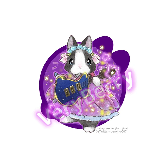  #天女神樂 応援イラストREINAさんの衣装でロゼさん描いたよ天女神樂のみなさんと一緒にこれからも活動がんばってください応援しております┈┈┈┈┈┈┈┈┈┈┈兎ノ宮 麗奈さん ┈┈┈┈┈┈┈┈┈┈┈ 