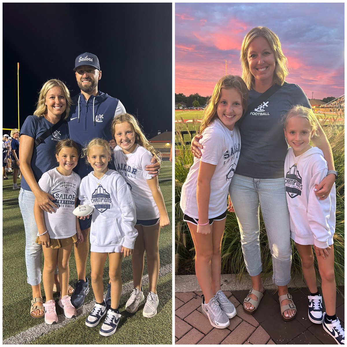 Friday night lights begin with a win for the Sailors!  We love you Coach!  SC Pride 🏈⚓️