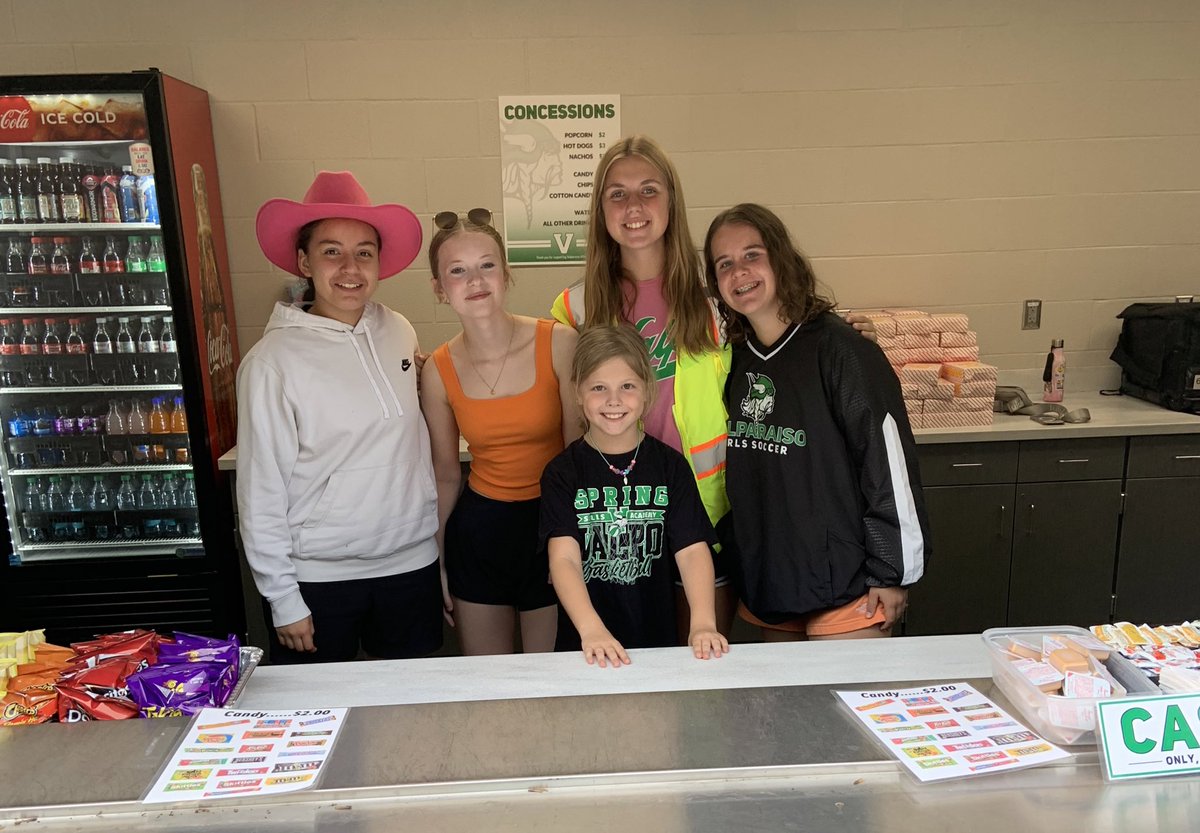 Valpo Girls Basketball (@vhs_girlsbball) on Twitter photo VHS GBB working concessions at VHS football game tonight vs 59ers! Go Vikings! 🏀💚🤍🏀 <a href="/AthleticsValpo/">Valparaiso Athletics</a> <a href="/Valpo_Schools/">Valparaiso Community Schools</a> <a href="/CoachK_Kratz/">Kelly Kratz</a> VHS GBB working concessions at VHS football game tonight vs 59ers! Go Vikings! 🏀💚🤍🏀 <a href="/AthleticsValpo/">Valparaiso Athletics</a> <a href="/Valpo_Schools/">Valparaiso Community Schools</a> <a href="/CoachK_Kratz/">Kelly Kratz</a>