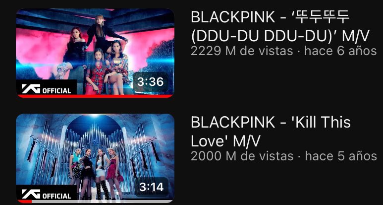 PRIMER grupo de KPOP en la HISTORIA en obtener dos videos con más de 2B de views en YouTube 

CONGRATULATIONS BLACKPINK
#KTL2BViewsOnYouTube
#블랙핑크 #BLACKPINK