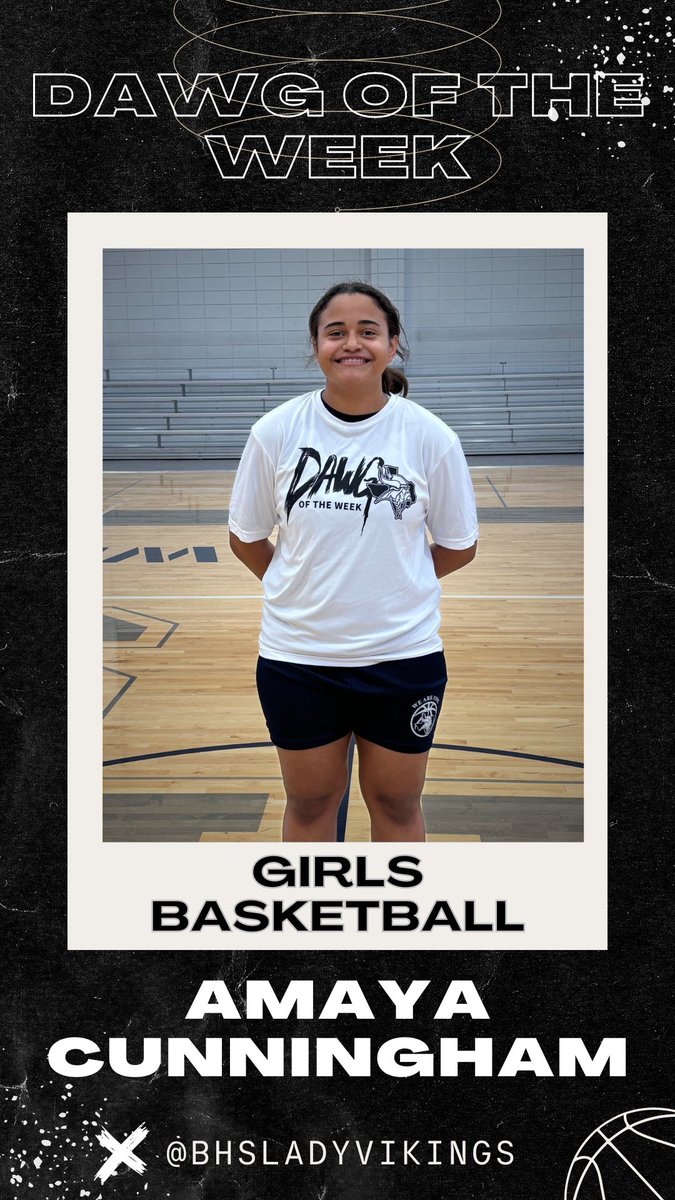 Freshman DAWG of the week goes to Amaya Cunningham. This girl got her binder signed THREE EXTRA times for the weight room this week ON TOP of the two we do as a team. She shows leadership amongst the freshman and always tries her best! 
Congrats Amaya!!