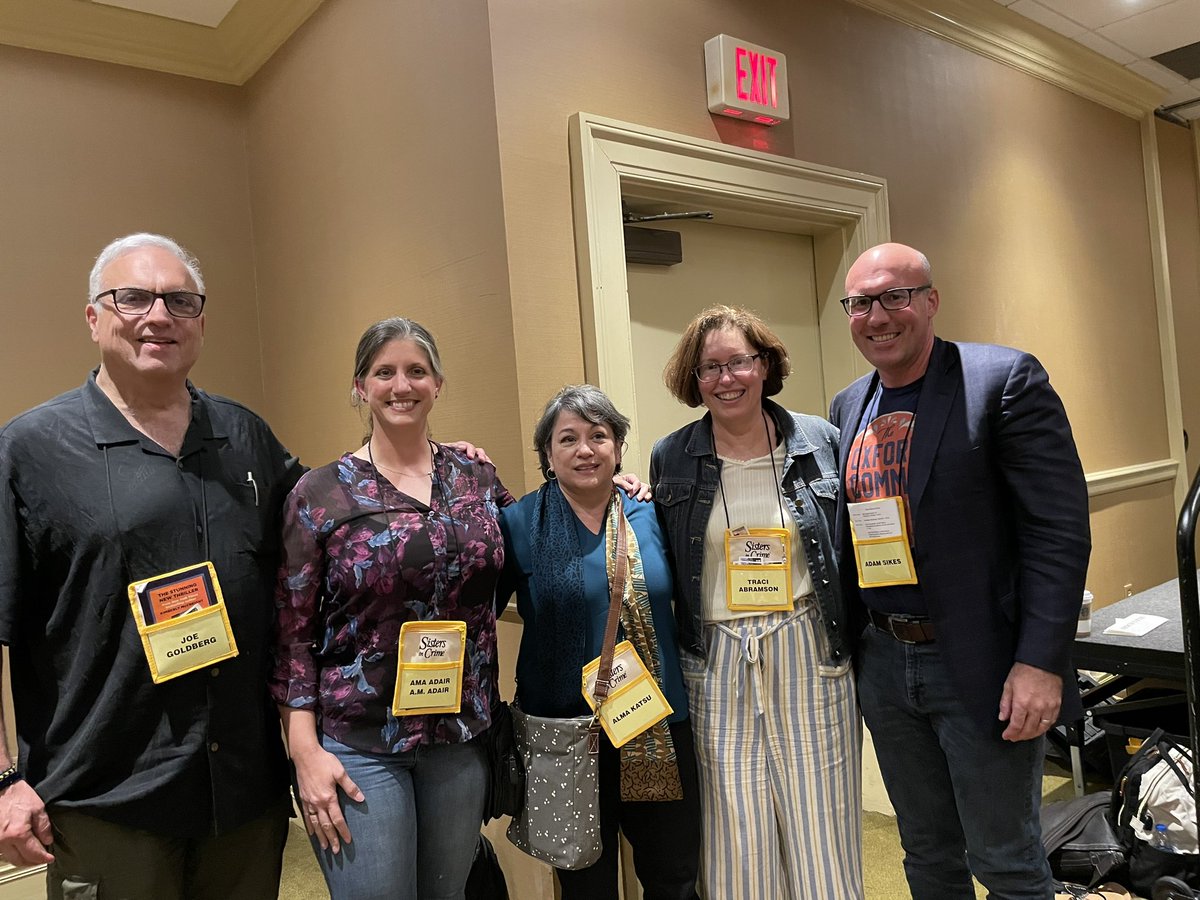 We could tell you what happens when a bunch of former Intelligence professionals get together…but…well, you know how the saying goes. 😎
<a href="/JoeGoldbergBook/">Joe Goldberg</a> <a href="/almakatsu/">Alma Katsu - THE SPY WHO VANISHED is here!</a> <a href="/traciabramson/">Traci Abramson</a> <a href="/Adam_R_Sikes/">Adam Sikes</a>