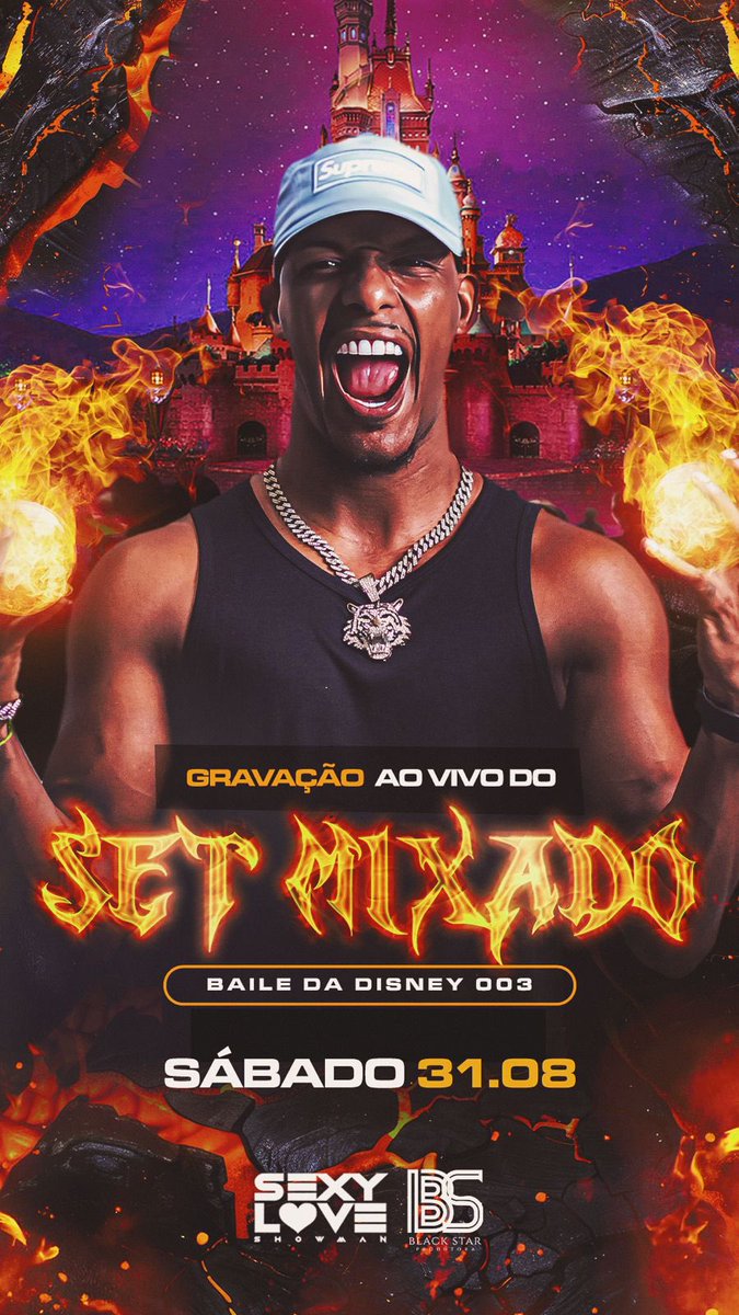 BaileDaDisney's tweet photo. SÁBADO GRAVAÇÃO AO VIVO DO SET MIXADO BAILE DA DISNEY DJ SEXY LOVE SHOWMAN 🔥🏰 https://t.co/WB17ompCpz