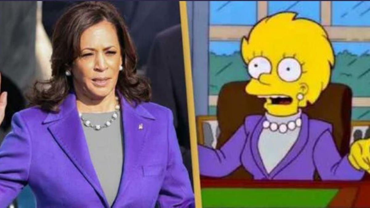 somosmetro2's tweet photo. Donald Trump Presidente. ¿Kamala Harris también?

En el episodio "Bart to the Future" de marzo del 2000, mostraban a Lisa como presidenta en 2030, heredando la deuda de Trump. ¡Y su vestimenta es idéntica a la de Kamala Harris! 🤯

 #SimpsonsPredict #KamalaLisa https://t.co/moY1WZyDgM