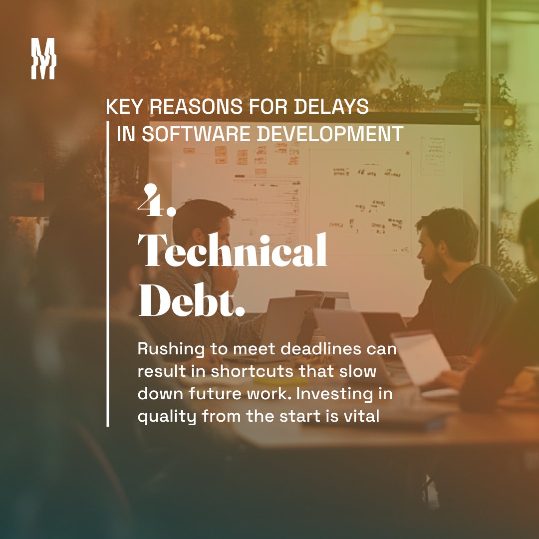 Technical debt from rushed deadlines can slow down future work. At Monoku, we invest in quality from the start to keep your projects running smoothly. Facing technical debt? Let’s talk. We’re here to help build sustainable, high-quality solutions. #TechnicalDebt #ProjectSuccess