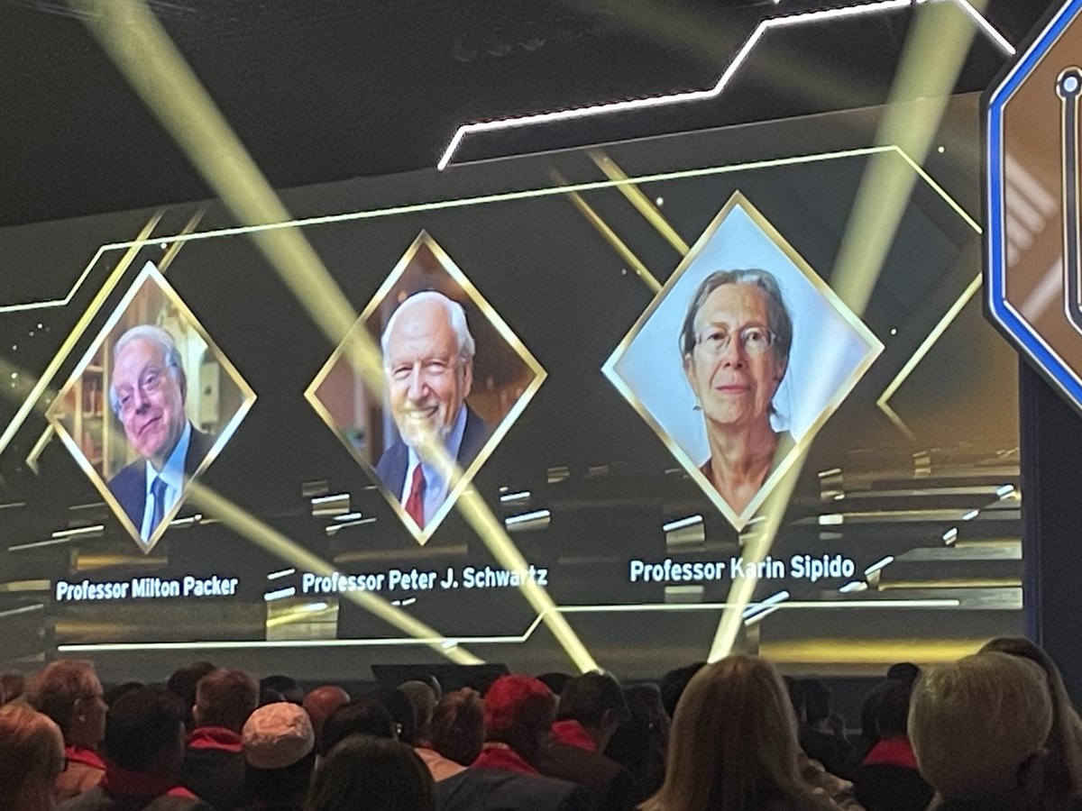 Many congratulations to the ESC Gold Medal recipients 

Prof. Milton Packer
Prof. Peter Schwartz
Prof. Karin Sipido

Truly inspiring testimonies!

⁦<a href="/escardio/">European Society of Cardiology</a>⁩ #ESCCongress