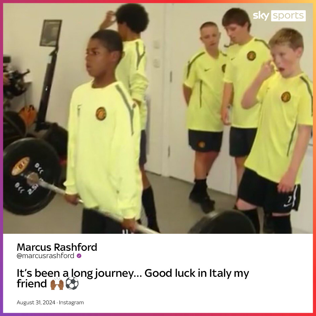 SkySportsPL's tweet photo. Marcus Rashford's message to Scott McTominay on his Instagram ❤️ https://t.co/SBFjUqP8vM
