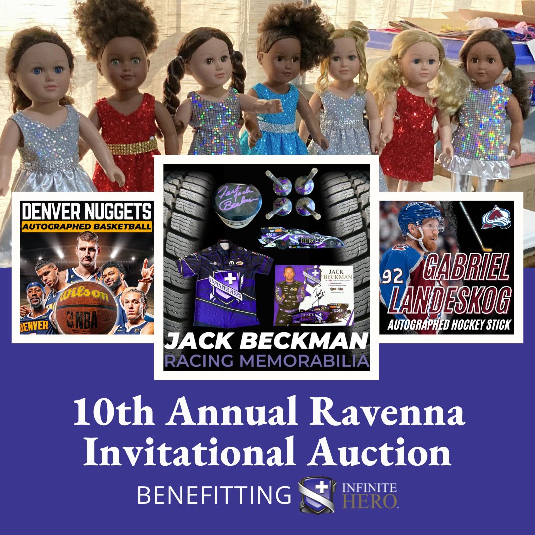 InfiniteHeroOrg's tweet image. The 10th Annual Ravenna silent auction is NOW OPEN and available to bidders nationwide.
🤩 GET BIDDING: app.charityauctionstoday.com/auctions/raven… 

Funds raised will support vital programs for our veterans, including suicide prevention, leadership development, family support, and brain health.