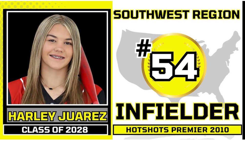Harley Juarez 2028 (@harleyhdjuarez) on Twitter photo Thank you <a href="/ExtraInningSB/">EXTRA INNING SOFTBALL</a> for ranking me #54 infielder in the Southwest Region for the 2028 class. Iβm extremely humbled and blessed for the recognition, but there is always more work to do. πͺπΌ
@USAsoftball
<a href="/hotshotsnation/">Hotshots Fastpitch</a>
@coastrecruits
@softballrecruits
@coastrecruitsSB Thank you <a href="/ExtraInningSB/">EXTRA INNING SOFTBALL</a> for ranking me #54 infielder in the Southwest Region for the 2028 class. Iβm extremely humbled and blessed for the recognition, but there is always more work to do. πͺπΌ
@USAsoftball
<a href="/hotshotsnation/">Hotshots Fastpitch</a>
@coastrecruits
@softballrecruits
@coastrecruitsSB