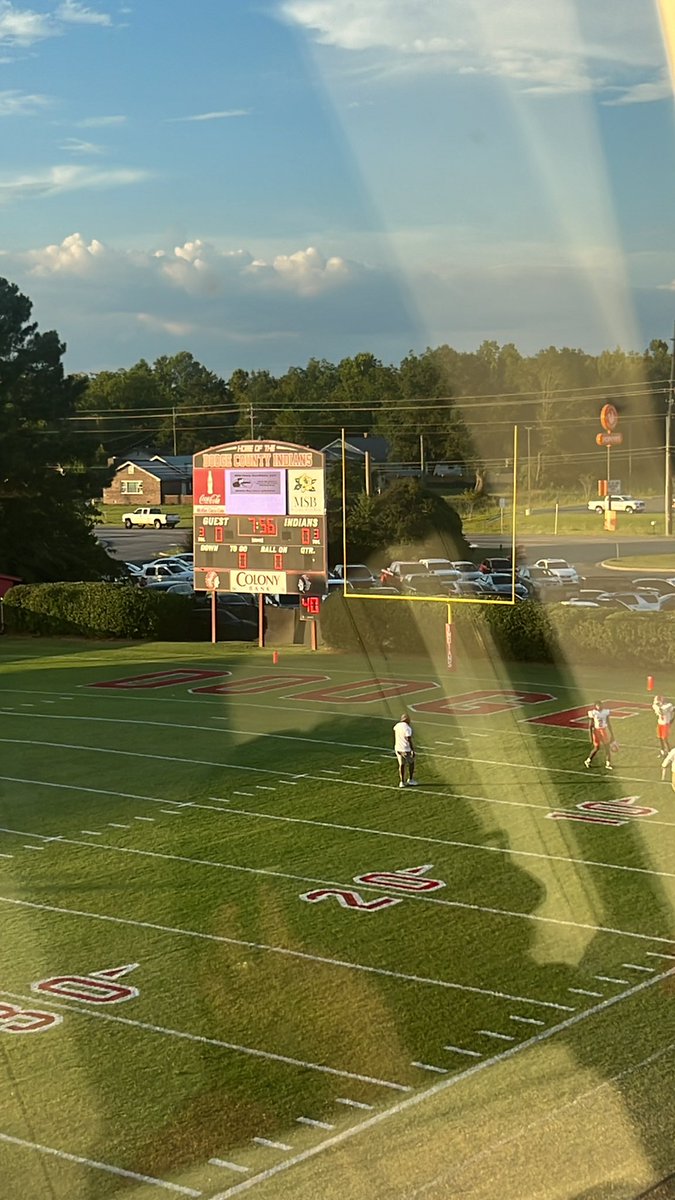 7 mins until kickoff here in Eastman Ga Dodge county vs Central Macon