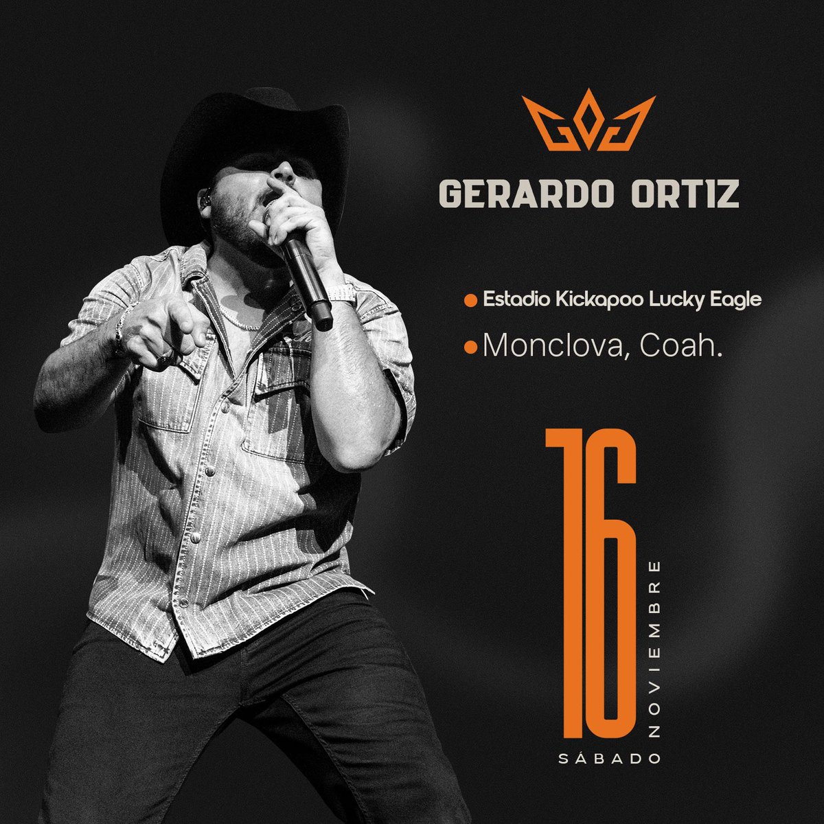 Preparen todo mi gente de Monclova, nos vemos este 16 de Noviembre!! 💯🙏🏻🛫