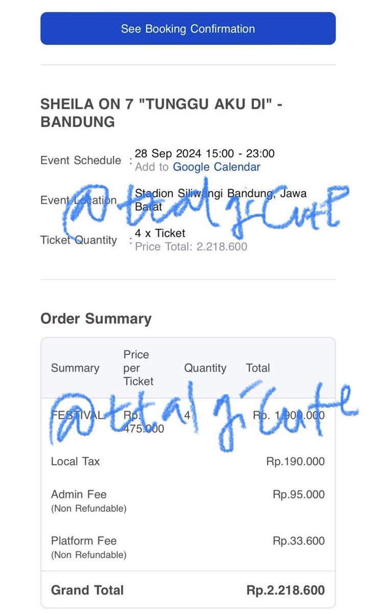 ttalgicute's tweet photo. 📢HELP RT+LIKE‼️

WTS/ Want to Sell SHEILA ON 7 TUNGGU AKU DI BANDUNG

🎟️FESTIVAL - 1tix
💸Sesuai prince booxing aja (555k) sudah termasuk pajak dan admin fee ya
📦Bisa COD

 #TungguAkuDi #sheilaon7 #Sheilagank #SO7 #zonauang #zonajajan #wts #wtb wtb so7 bandung https://t.co/H9UJQBj44n