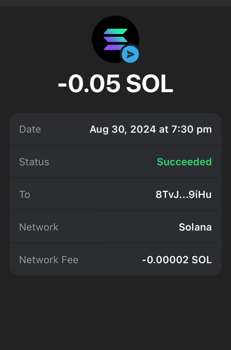 block_liquid's tweet photo. Sent you 0.05 Sol! 

Who’s next? https://t.co/dnUoUUqMFI