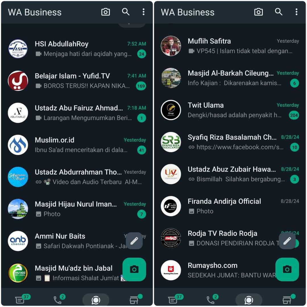Beberapa channel WhatsApp yang bermanfaat 

A Thread 🧵