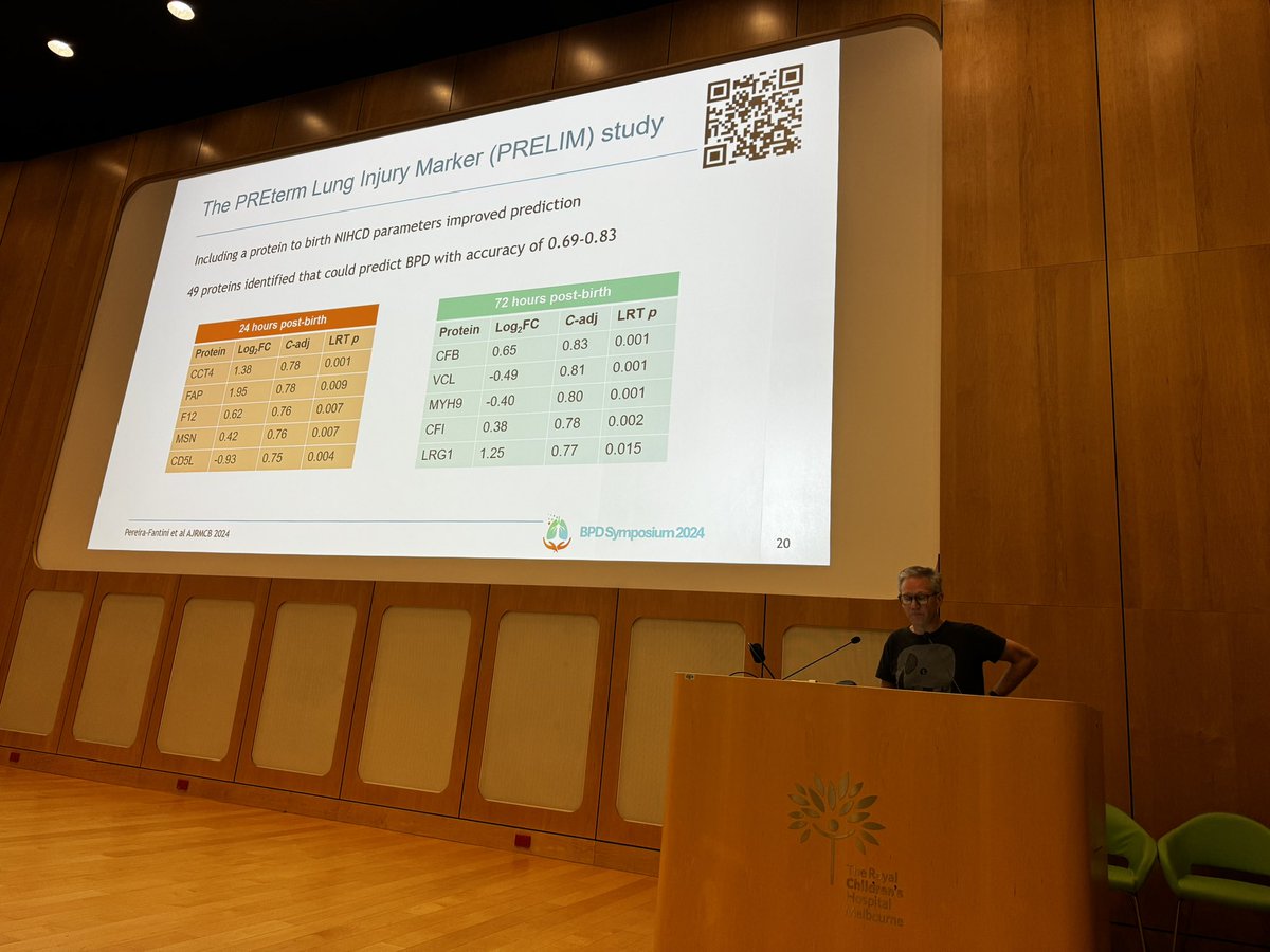 Arun Sett (@arunsett) on Twitter photo Incredible work presented by <a href="/DavidTingay/">David Tingay</a> at the <a href="/MCRI_for_kids/">Murdoch Children's Research Institute (MCRI)</a> BPD Symposium lead by <a href="/dr_prue/">Dr Prue Pereira-Fantini 🫁🧬</a> on predicting BPD using plasma biomarkers. Incredible work presented by <a href="/DavidTingay/">David Tingay</a> at the <a href="/MCRI_for_kids/">Murdoch Children's Research Institute (MCRI)</a> BPD Symposium lead by <a href="/dr_prue/">Dr Prue Pereira-Fantini 🫁🧬</a> on predicting BPD using plasma biomarkers.
