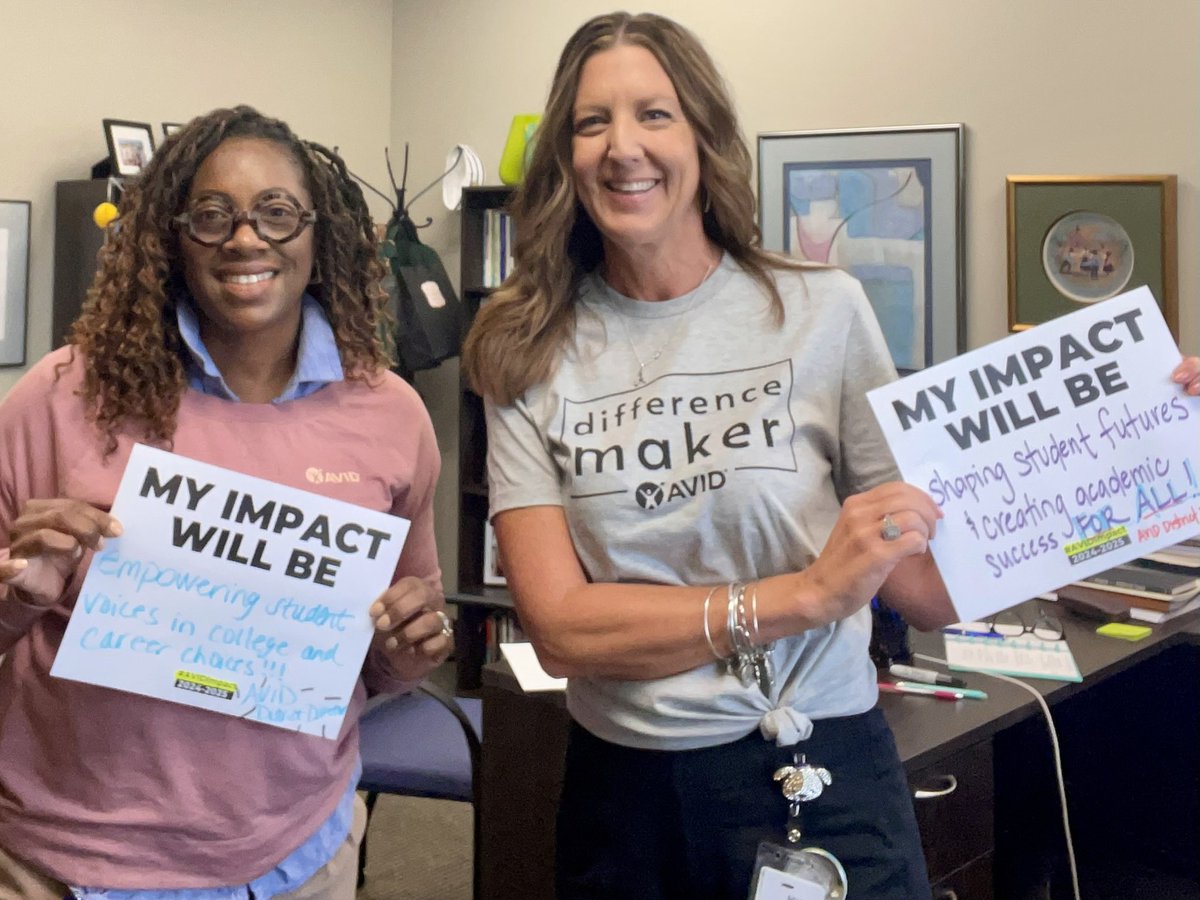 AhuskerAmy's tweet photo. Energized by all the #AVIDImpact posts from across our @kckschools! We are difference makers! #AVIDforALL @AVID4College @LBilboErvin https://t.co/sGLOAdxKWz