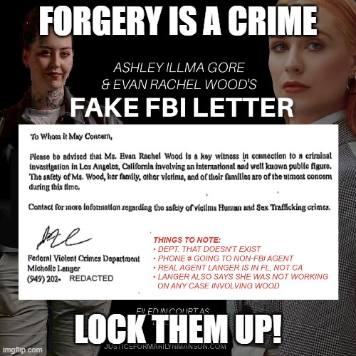 Goretober13's tweet photo. @mulder_manson Here it is..evidence!
#EvanRachelWoodisALiar
#JusticeforMarilynManson
#LockThemAllUp 
#ForgeryisAcrime https://t.co/d45vcS3Oyq