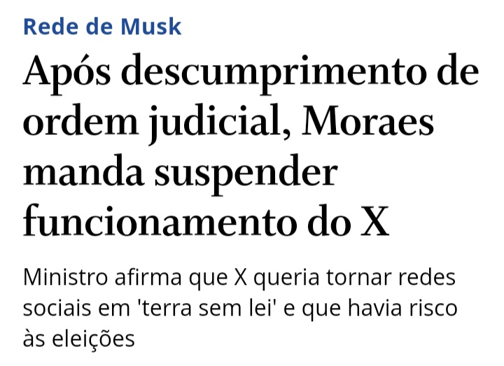 Para lembrar de quem é a culpa pelo bloqueio do Twitter no Brasil.