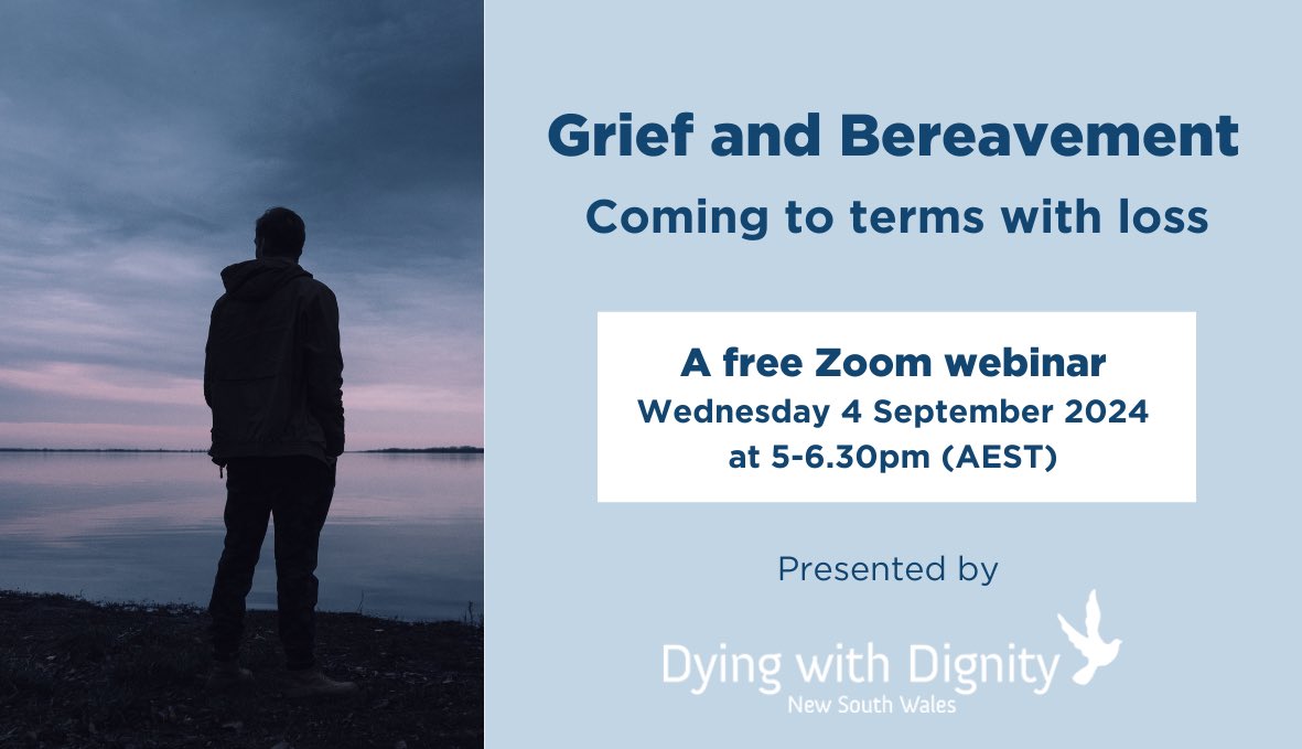Grief is a universal experience - often a lonely and isolating one.  

Our society must understand more about grief to better support those struggling with the loss of a loved one.

Webinar RSVP here ➡️ bit.ly/WebinarGrief4S…

#vad #assisteddying #grief