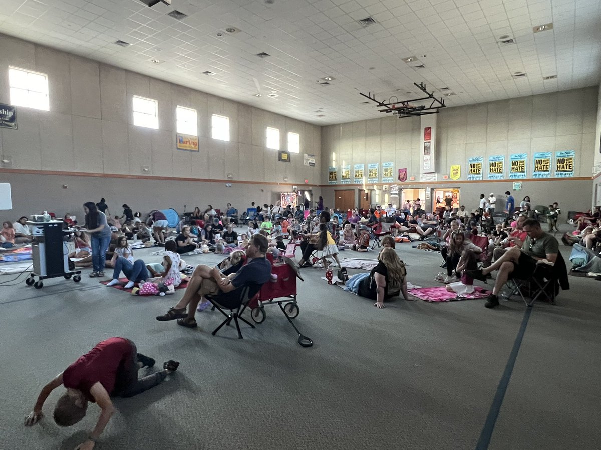 It’s a packed house for our PTA Back to School Bash &amp; Movie Night! We love having our community together for some back to school fun! #jpepride