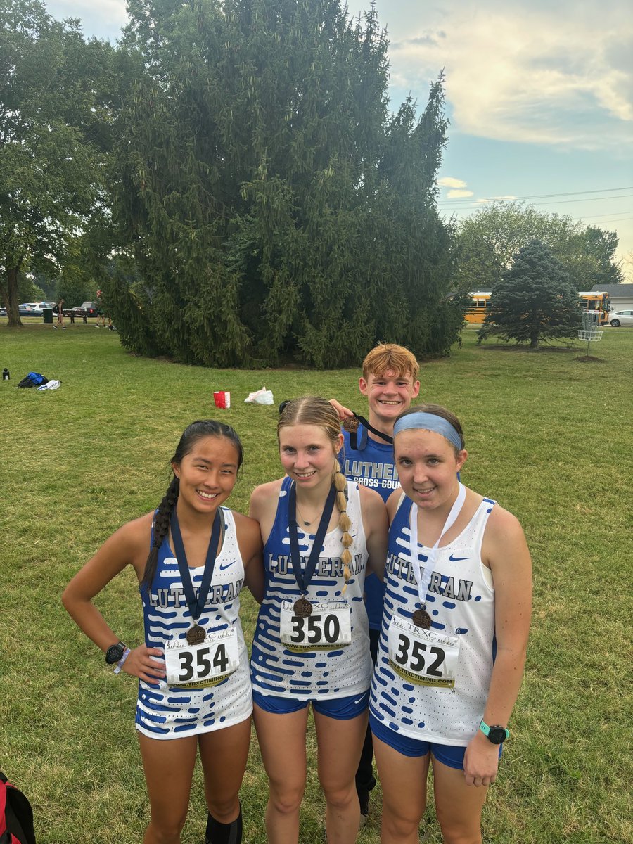 Medal winners for today. Madalyn, Grace, Emma, and Mac!  Well done!